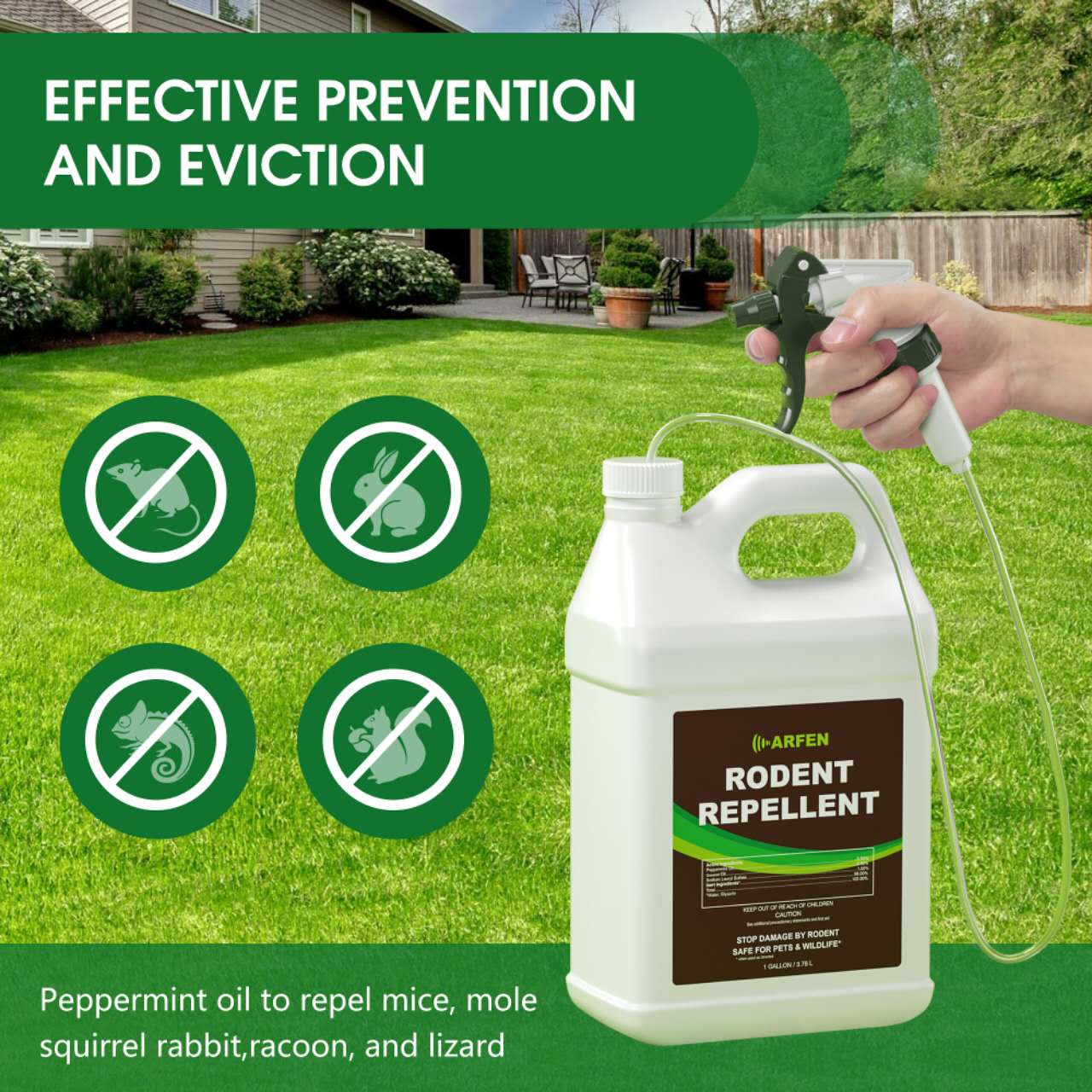 Rodent Repellent Spray with Sprayer