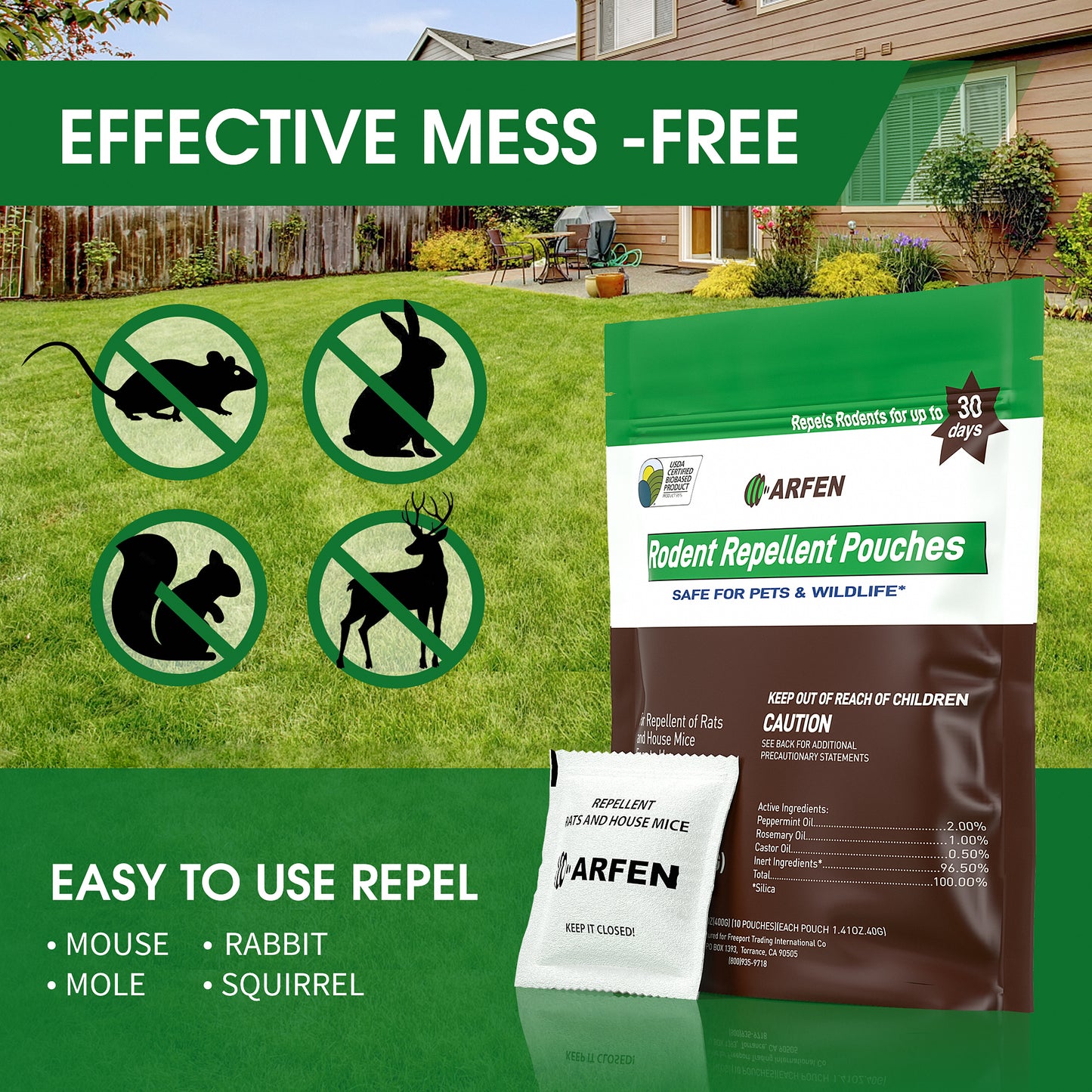 Rodent Repellent Pouches